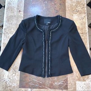 Women’s SZ M FOREVER 21 Black Cropped Zip Jacket